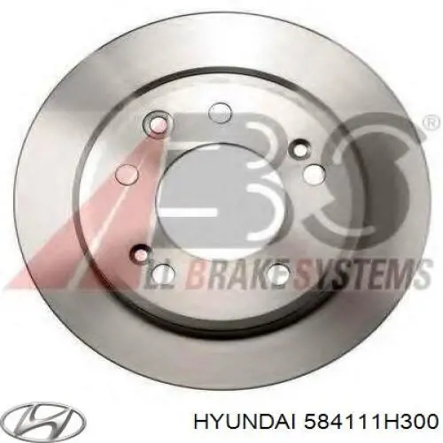 Disco do freio traseiro Hyundai/Kia 584111H300 preço, a partir de 31,64 USD