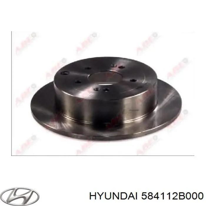Disco do freio traseiro Hyundai/Kia 584112B000 preço, a partir de 72,77 USD