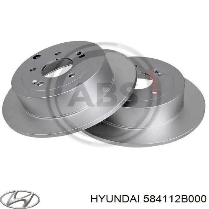 Compre 584112B000 Hyundai/Kia Disco do freio traseiro