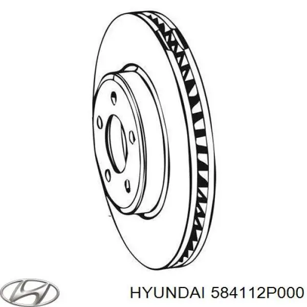 Compre 584112P000 Hyundai/Kia Disco do freio traseiro