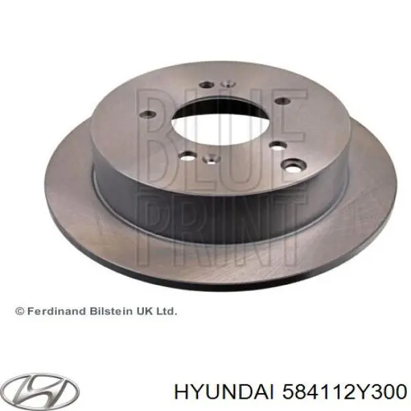 584112Y300 Hyundai/Kia Disco do freio traseiro