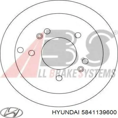 Compre 5841139600 Hyundai/Kia Disco do freio traseiro