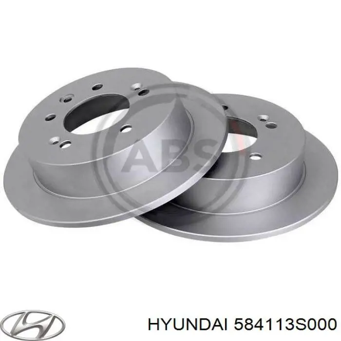 584113S000 Hyundai/Kia Disco do freio traseiro