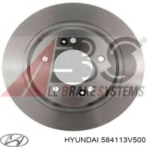 Disco do freio traseiro Hyundai/Kia 584113V500 preço, a partir de 32,12 USD