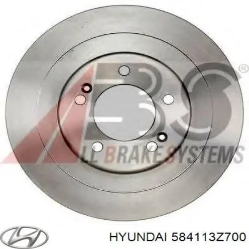 Compre 584113Z700 Hyundai/Kia Disco do freio traseiro