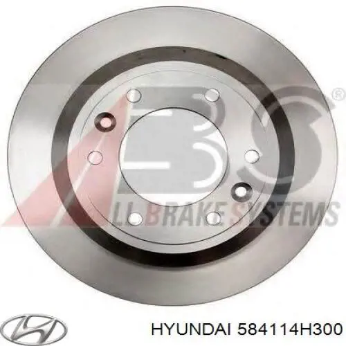 Disco do freio traseiro Hyundai/Kia 584114H300 preço, a partir de 73,57 USD