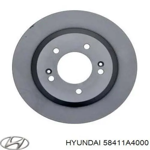 Compre 58411A4000 Hyundai/Kia Disco do freio traseiro