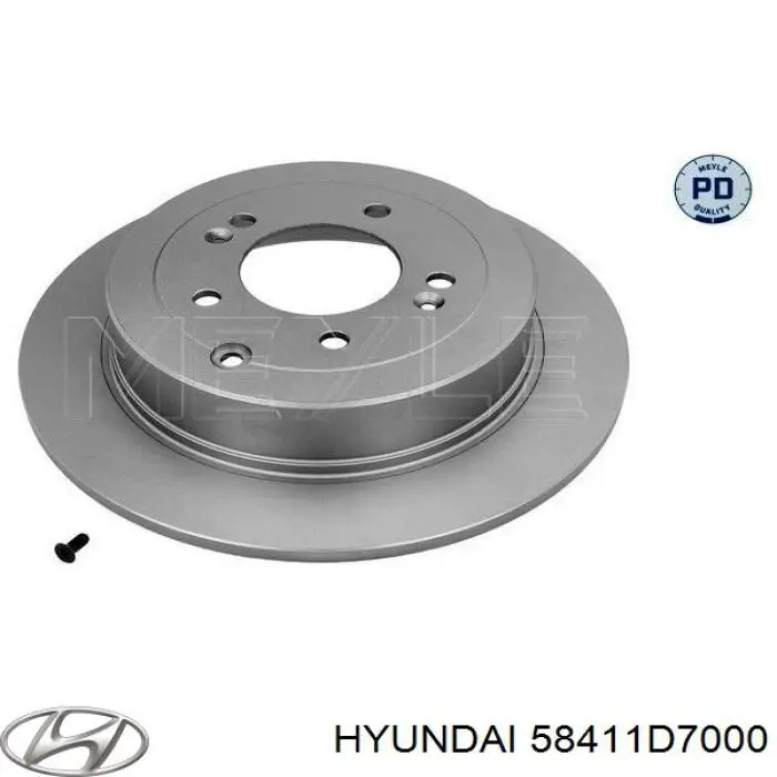 Disco do freio traseiro Hyundai/Kia 58411D7000 preço, a partir de 60,05 USD
