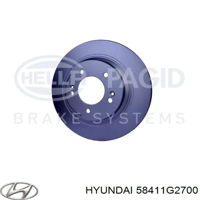 Disco do freio traseiro Hyundai/Kia 58411G2700 preço, a partir de 55,31 USD