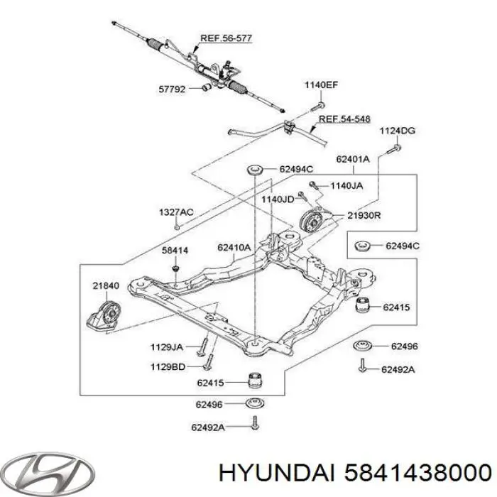 Tampão de fundo de carroçaria Hyundai/Kia 5841438000 preço, a partir de 3,60 USD