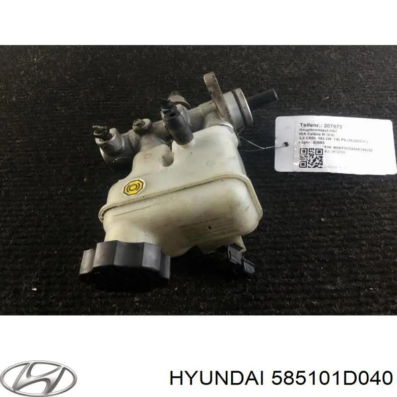 Cilindro mestre do freio Hyundai/Kia 585101D040 preço, a partir de 125,79 USD