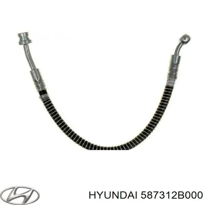 Compre 587312B000 Hyundai/Kia Mangueira do freio dianteira esquerda