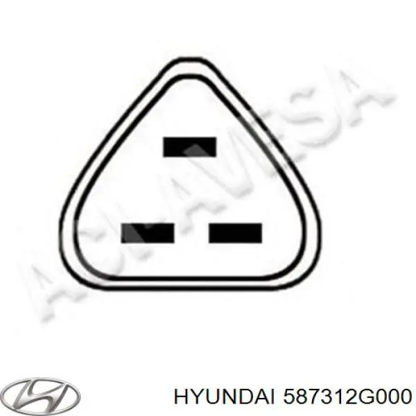 Compre 587312G000 Hyundai/Kia Mangueira do freio dianteira esquerda