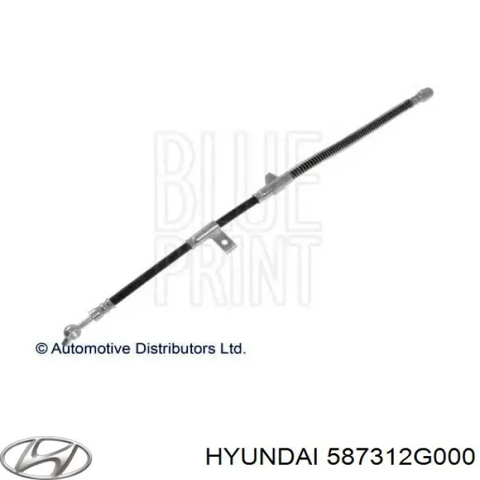 587312G000 Hyundai/Kia Mangueira do freio dianteira esquerda