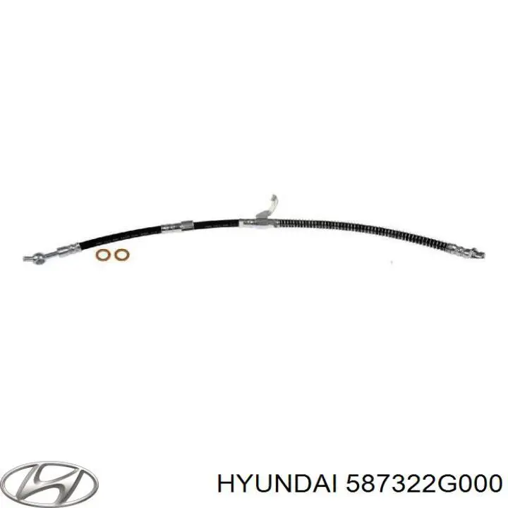 587322G000 Hyundai/Kia Mangueira do freio dianteira direita