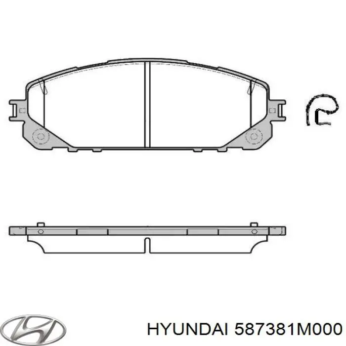 587381M000 Hyundai/Kia Mangueira de freio