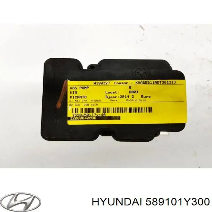 Unidade hidráulico de controlo ABS KIA Picanto II TA