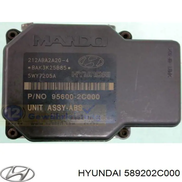 Compre 589202C000 Hyundai/Kia Unidade hidráulico de controlo ABS