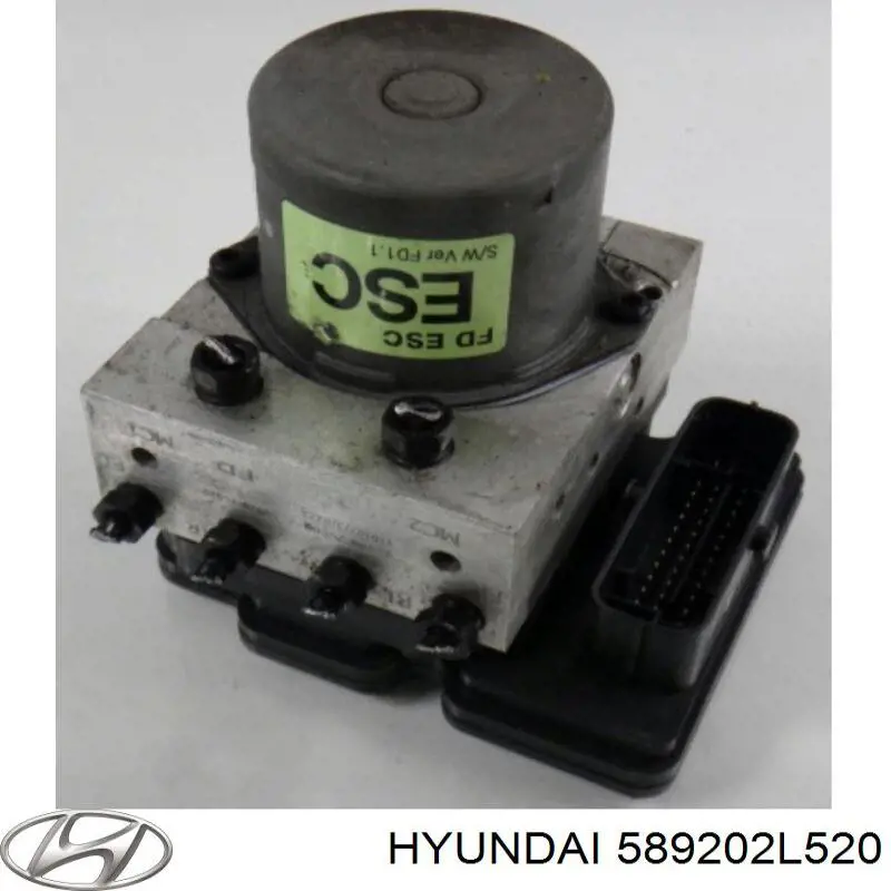 589202L520 Hyundai/Kia Unidade hidráulico de controlo ABS