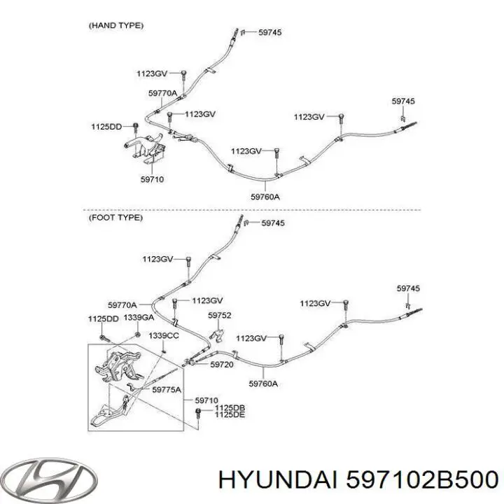 Avalanca do freio de estacionamento Hyundai/Kia 597102B500 preço, a partir de 85,91 USD