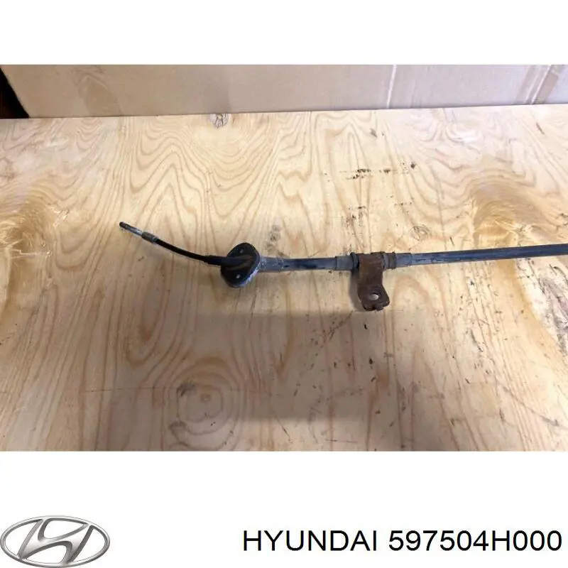 597504H000 Hyundai/Kia Cabo do freio de estacionamento dianteiro