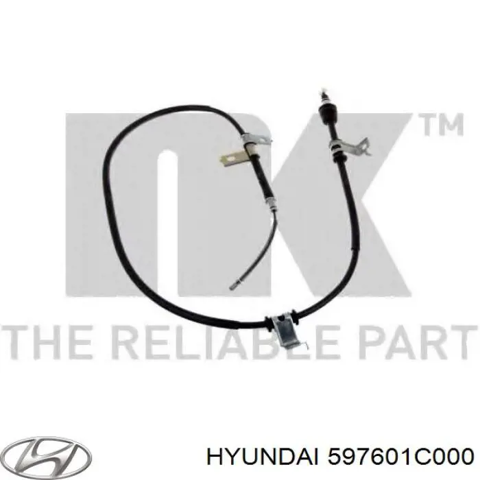 Compre 597601C000 Hyundai/Kia Cabo do freio de estacionamento traseiro esquerdo