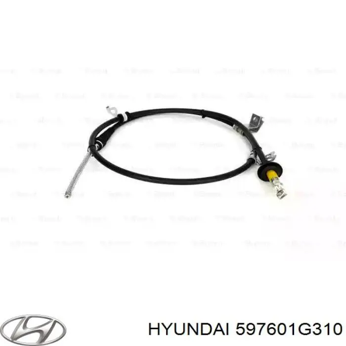 597601G310 Hyundai/Kia Cabo do freio de estacionamento traseiro esquerdo