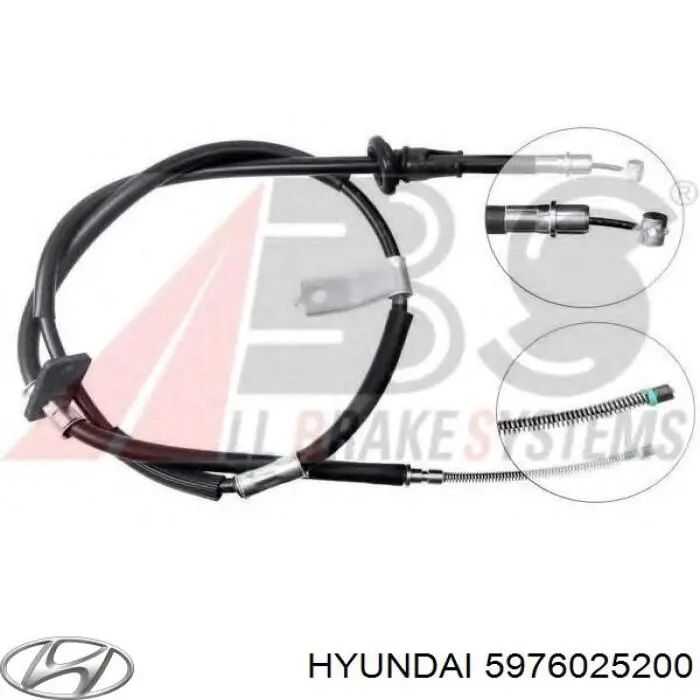 Compre 5976025200 Hyundai/Kia Cabo do freio de estacionamento traseiro esquerdo