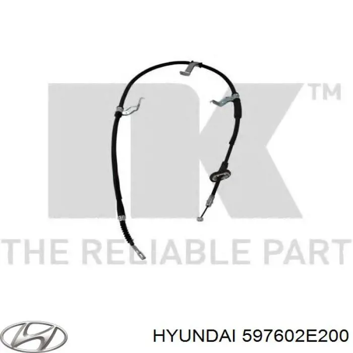 Cabo do freio de estacionamento traseiro esquerdo Hyundai/Kia 597602E200 preço, a partir de 25,64 USD