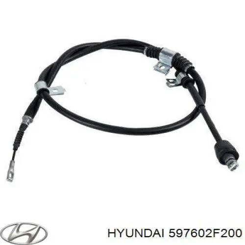 597602F200 Hyundai/Kia Cabo do freio de estacionamento traseiro esquerdo
