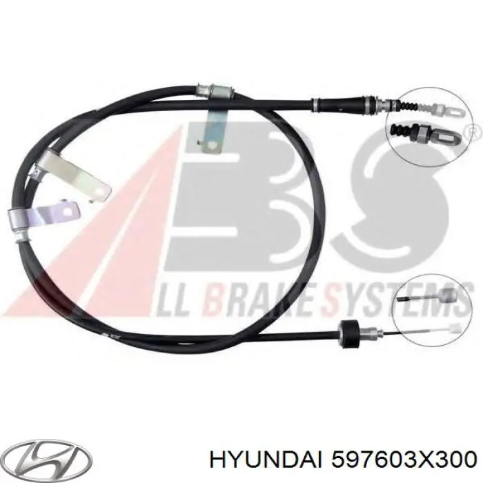 Cabo do freio de estacionamento traseiro esquerdo Hyundai/Kia 597603X300 preço, a partir de 66,48 USD