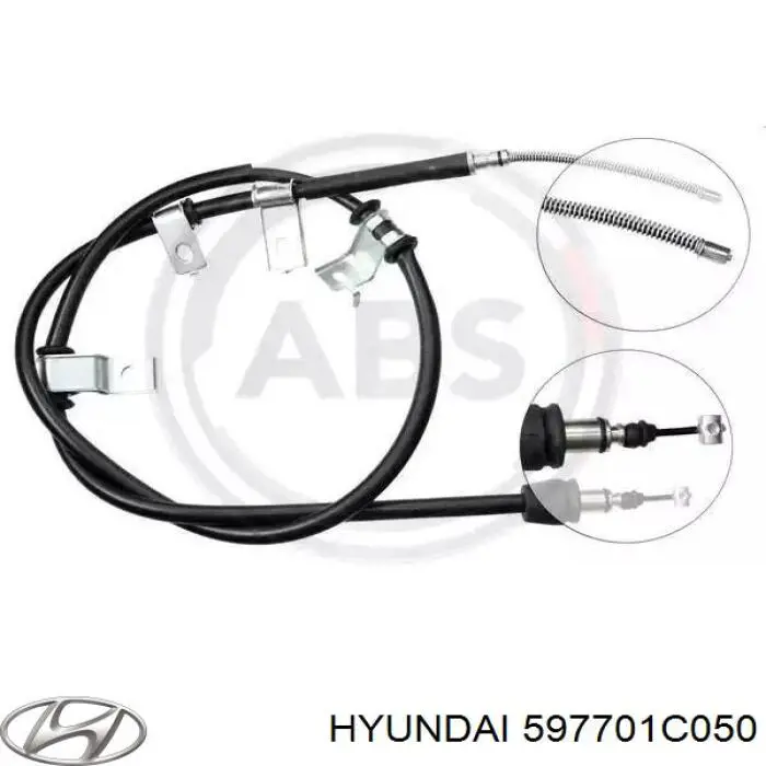 Cabo do freio de estacionamento traseiro direito Hyundai/Kia 597701C050 preço, a partir de 21,00 USD