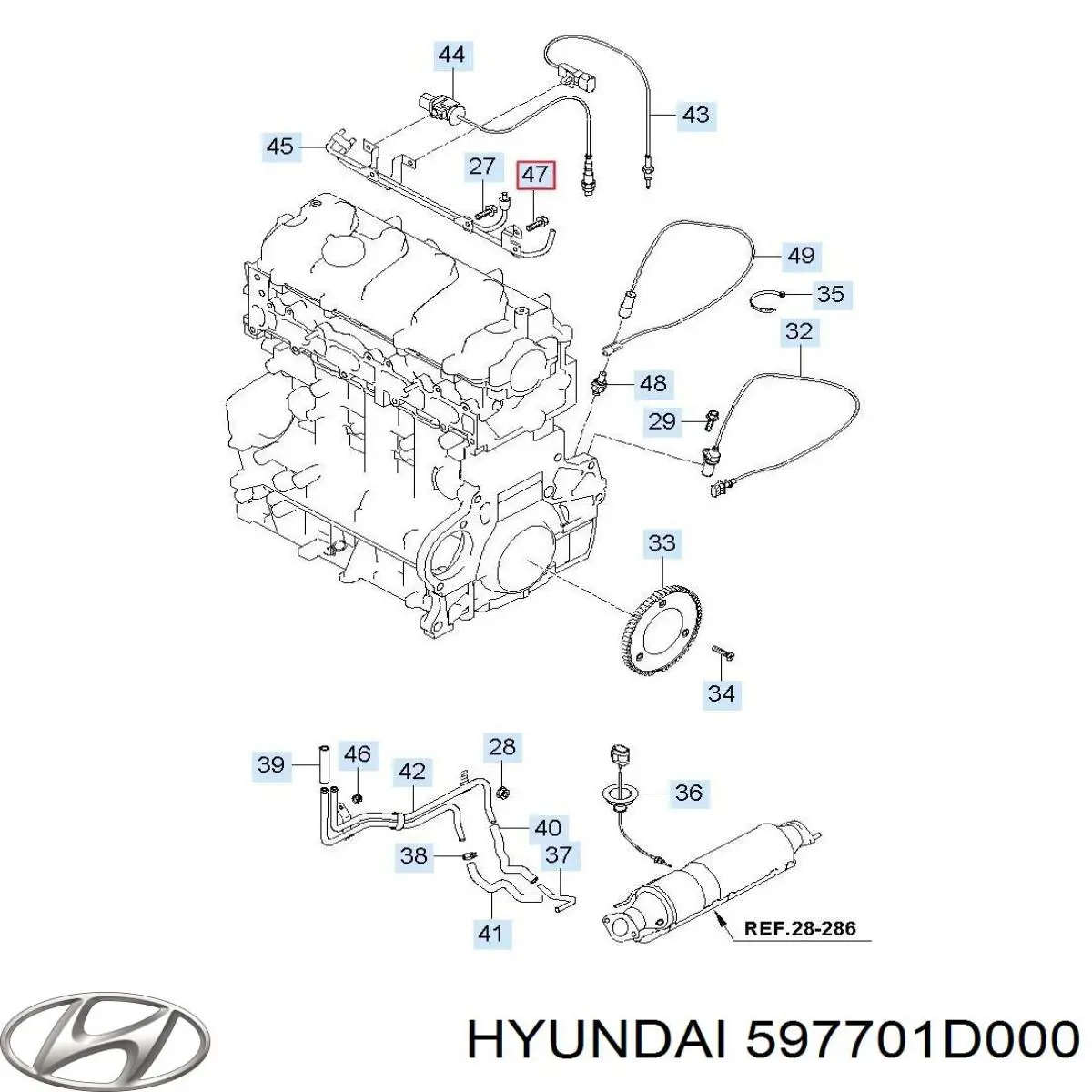 Compre 597701D000 Hyundai/Kia Cabo do freio de estacionamento traseiro direito