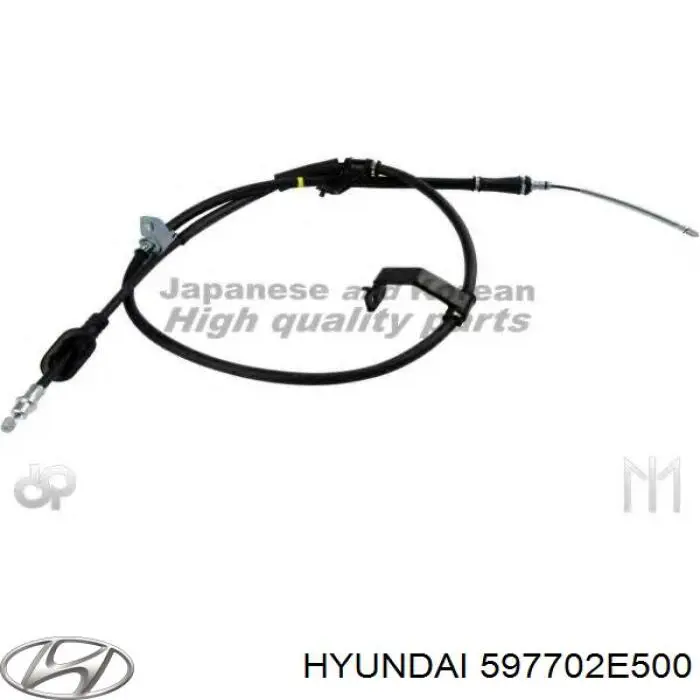 597702E500 Hyundai/Kia Cabo do freio de estacionamento traseiro direito