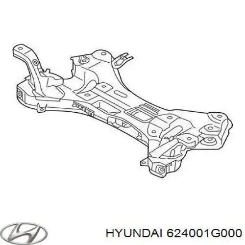 Compre 624001G000 Hyundai/Kia Viga de suspensão dianteira (plataforma veicular)