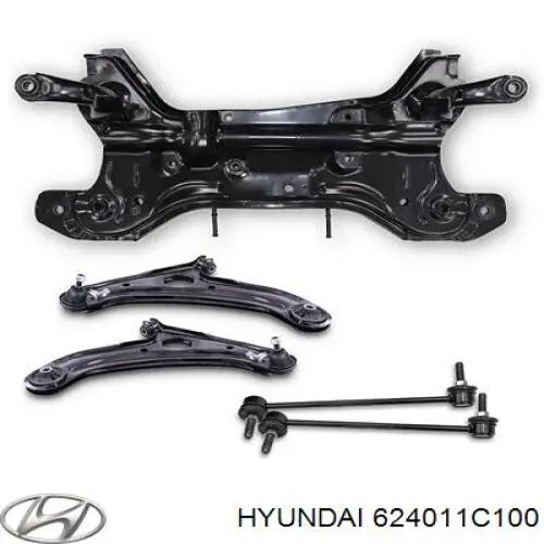 Compre 624011C100 Hyundai/Kia Viga de suspensão dianteira (plataforma veicular)