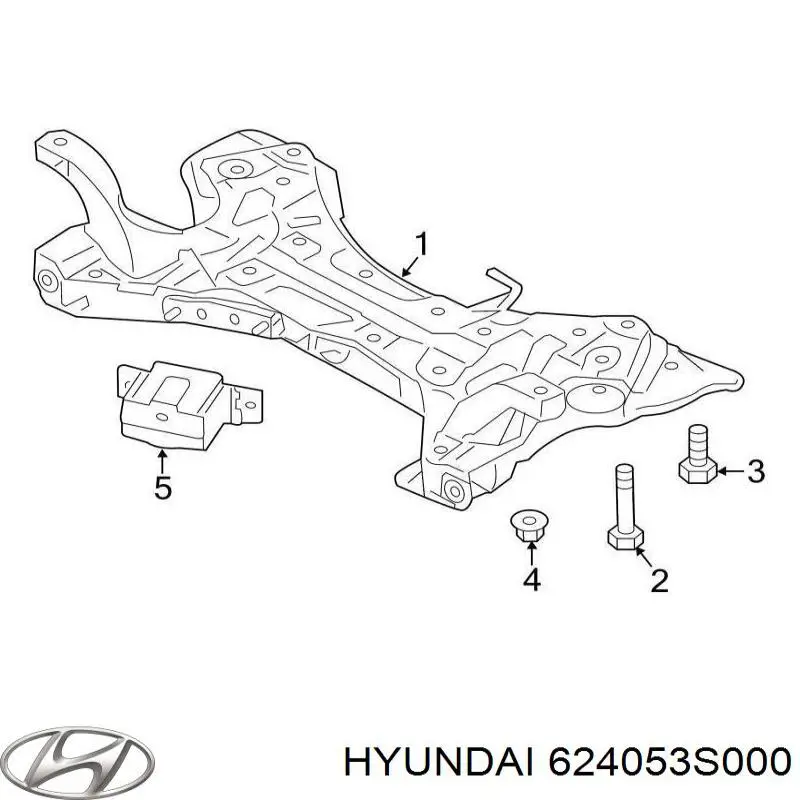 Viga de suspensão dianteira (plataforma veicular) Hyundai Sonata VI YF