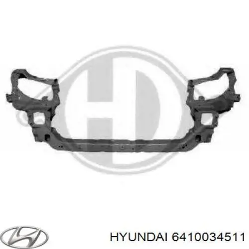 Suporte do radiador montado (painel de montagem de fixação das luzes) Hyundai Sonata III 