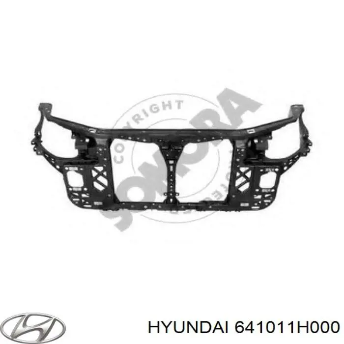 Compre 641011H000 Hyundai/Kia Suporte do radiador montado (painel de montagem de fixação das luzes)