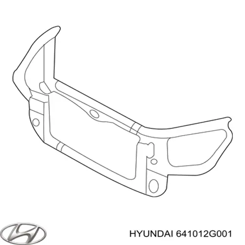 Suporte do radiador montado (painel de montagem de fixação das luzes) Hyundai/Kia 641012G001 preço, a partir de  USD