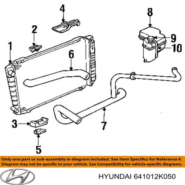 Suporte do radiador montado (painel de montagem de fixação das luzes) Hyundai/Kia 641012K050 preço, a partir de 226,21 USD