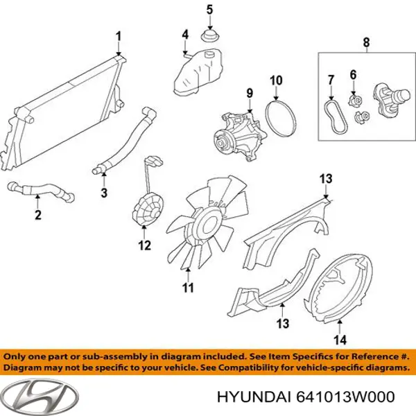 Suporte do radiador montado (painel de montagem de fixação das luzes) Hyundai/Kia 641013W000 preço, a partir de 209,31 USD