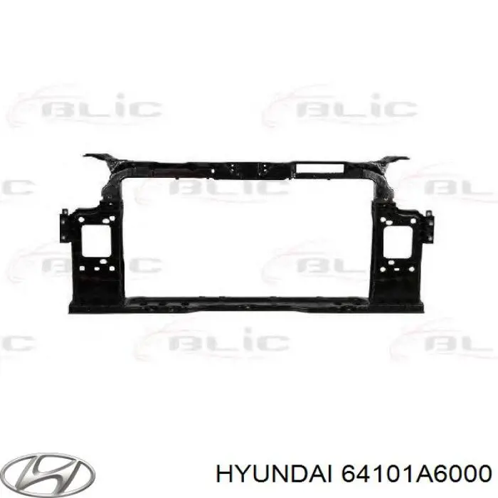 64101A6000 Hyundai/Kia Suporte do radiador montado (painel de montagem de fixação das luzes)