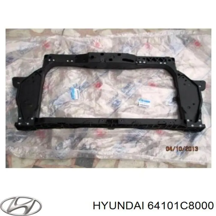 64101C8000 Hyundai/Kia Suporte do radiador montado (painel de montagem de fixação das luzes)