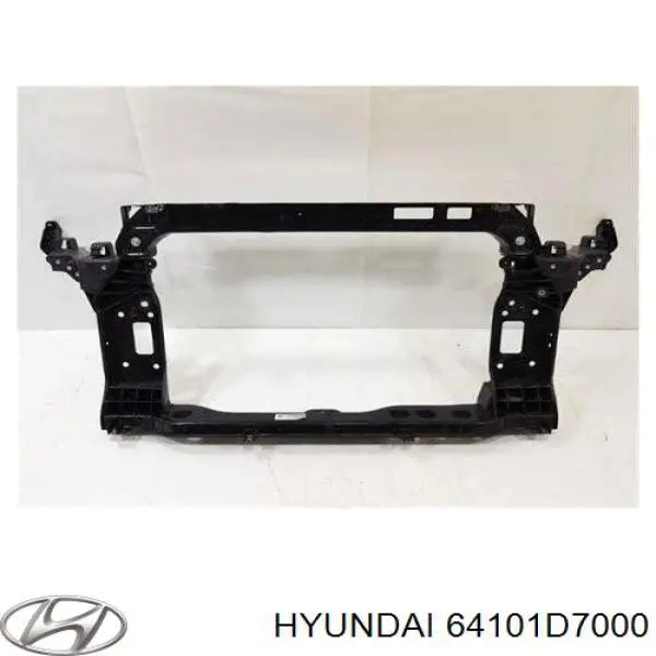 64101D7000 Hyundai/Kia Suporte do radiador montado (painel de montagem de fixação das luzes)
