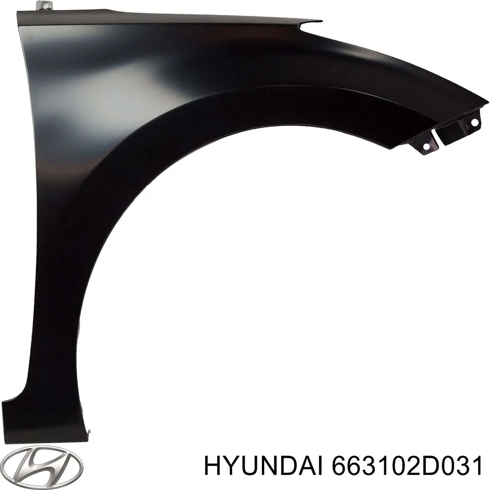 Compre 663102D031 Hyundai/Kia Pára-lama dianteiro esquerdo