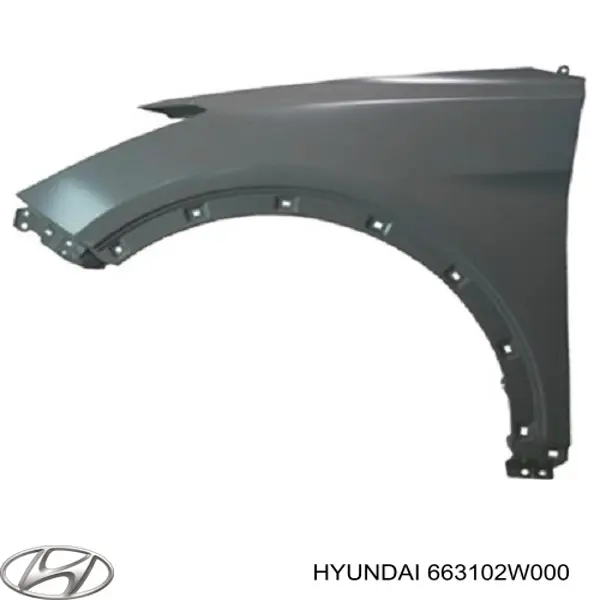 Compre 663102W000 Hyundai/Kia Pára-lama dianteiro esquerdo