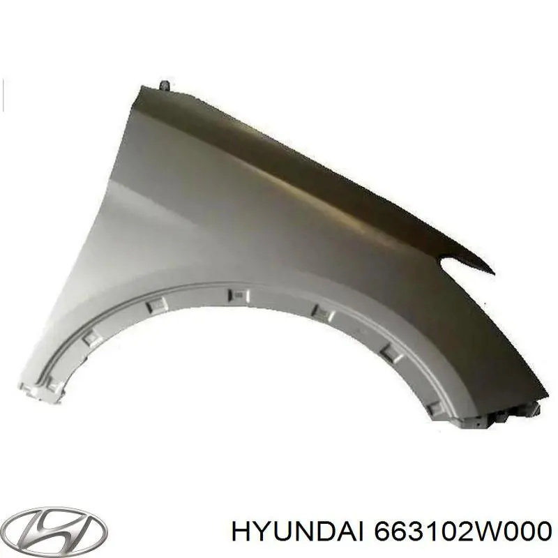 Pára-lama dianteiro esquerdo Hyundai/Kia 663102W000 preço, a partir de 85,38 USD