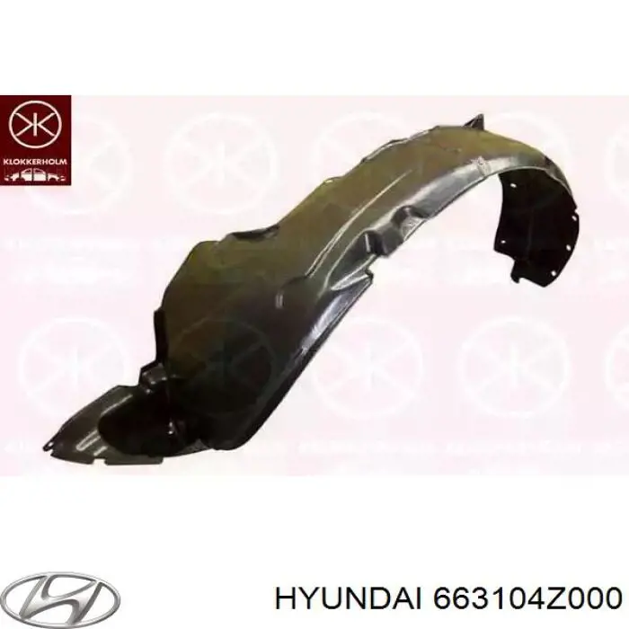 Compre 663104Z000 Hyundai/Kia Pára-lama dianteiro esquerdo