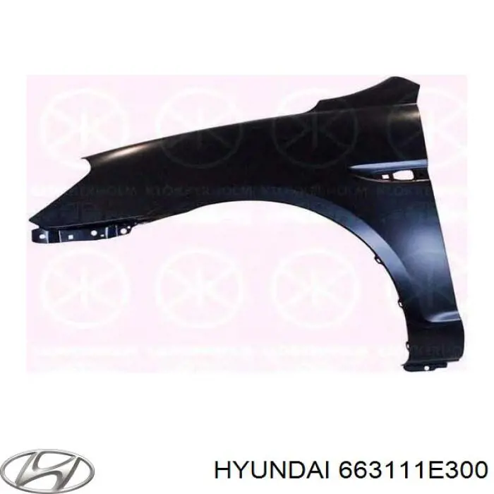 663111E300 Hyundai/Kia Pára-lama dianteiro esquerdo